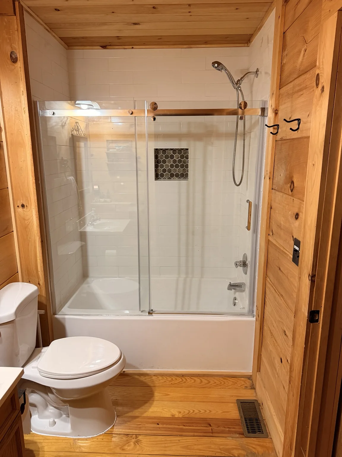 Bathroom shower before remodel